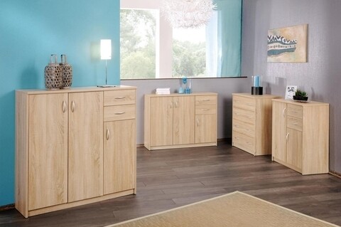 Comoda, finori, kiel-3a, 74 x 111 x 35 cm, pal, sonoma