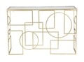 Consola Marie, Mauro Ferretti, 120x41x81 cm, fier, auriu/negru