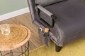 Canapea extensibilă cu 1 loc, Futon, 859FTN2343, Metal , Gri