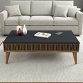 Masuta de cafea, Hommy Craft, Milan, 105x34.6x60 cm, PAL, Nuc / Antracit