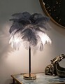 Lampa de masa Palm, Mauro Ferretti, 2 x E14, 40W, 40x55 cm, fier, auriu/gri