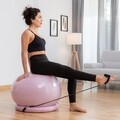 Minge pentru yoga, inel de stabilitate si benzi elastice de rezistenta, Ashtanball, InnovaGoods Fitness