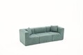 Canapea 3 locuri, Atelier del Sofa, 825BLC4321, Tesatura Chenille, Verde