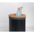 Cos de rufe, Brabantia, Black Cork, 60 L, 38x38x63.5 cm, otel/pluta, negru