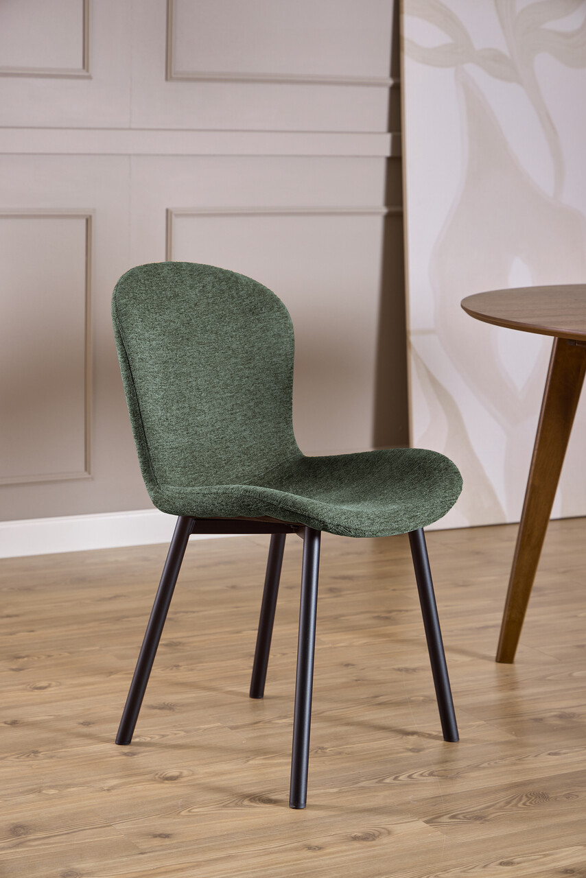 Scaun Esra, Actona, 50x58x86 cm, poliester/otel, verde - view 6