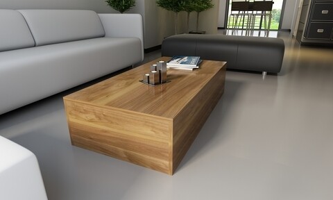 Masuta de cafea aysa, gauge concept, 120x60x32 cm, aluna/antracit