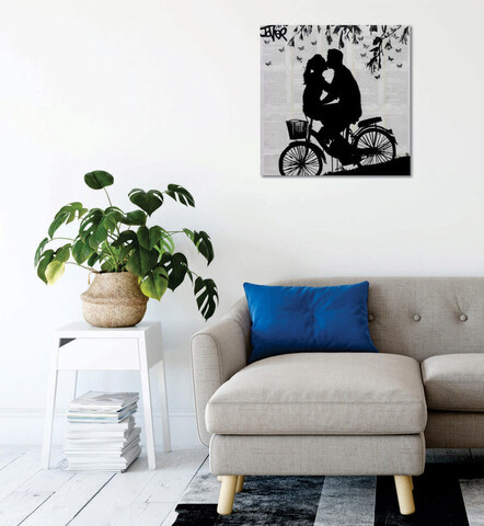 Tablou decorativ, kc437, 50% bumbac / 50% poliester, canvas imprimat, multicolor