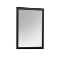Oglinda decorativa, Leona, Framed, 40x55 cm, Plastic, Negru