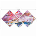 Set 4 tablouri decorative, 4MDF560238, MDF, Imprimat UV, Multicolor