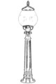 Lampadar de exterior, Avonni, 685AVN1285, Plastic ABS, Negru