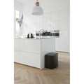 Cos de gunoi cu pedala, Brabantia, Bo Pedal, 36 L, 36.3x54x44 cm, otel, negru mat