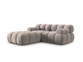 Canapea modulara 3 locuri, Bellis-51, Micadoni Home, 188x188x70 cm, catifea, cappuccino