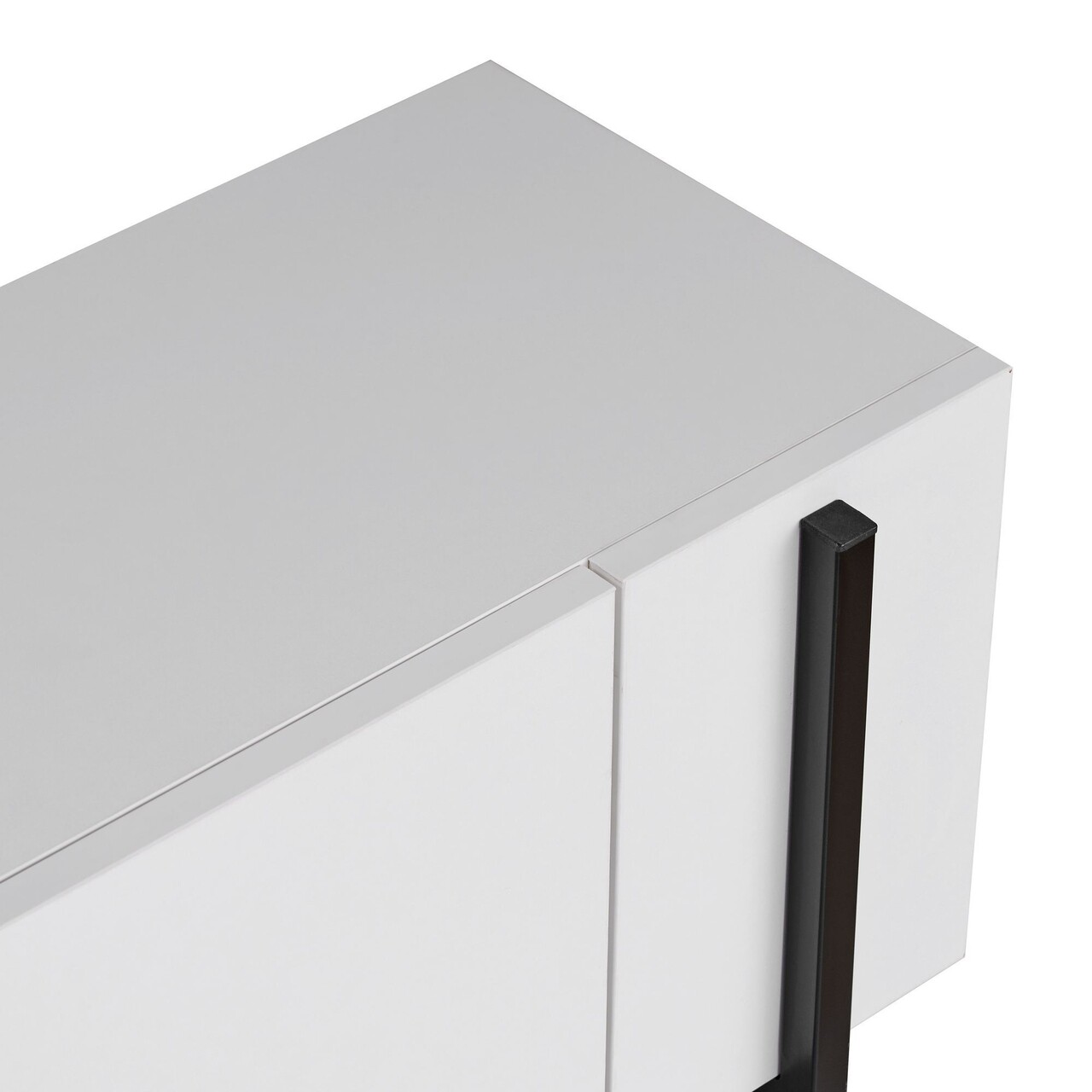 Comoda TV, Hanah Home, Nexus, 180x30x45 cm, Alb/Negru - imagine 6