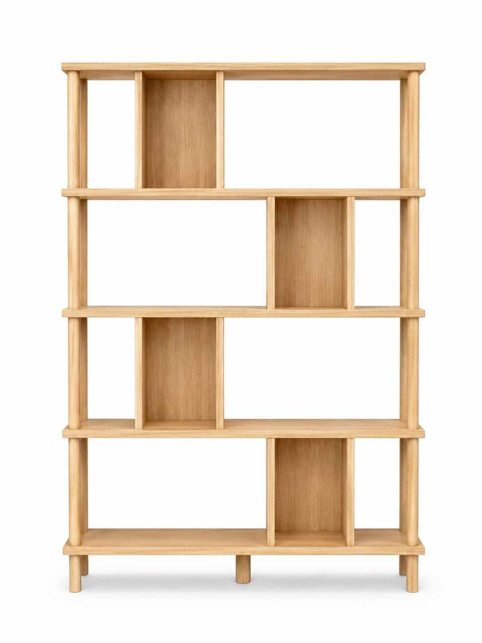 Corp biblioteca, Hanah Home, Peka-0045, 90x137x20 cm, PAL, Maro — imaginea 4