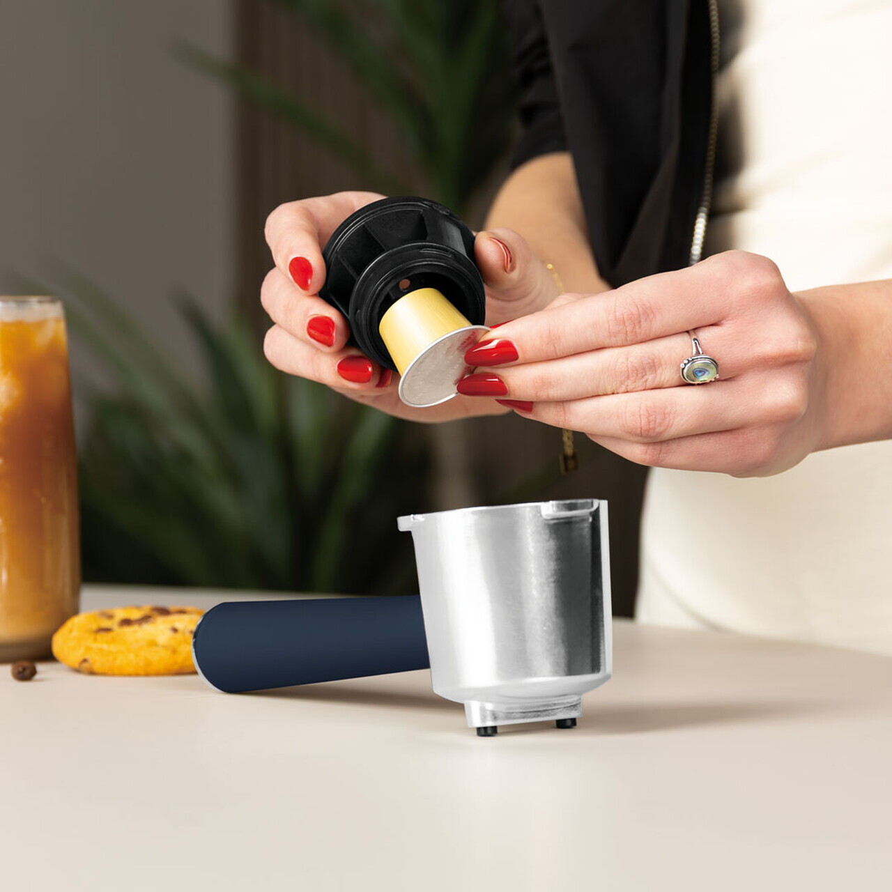 Espressor 3 in 1 Berlinger Haus, Deep Sea, 950W, 23x26.5x30.5 cm, inox, albastru mat/natur - view 9