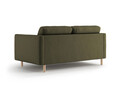 Canapea 2 locuri, Eden, Micadoni, 146x92x90 cm, catifea, verde muschi melanj