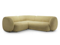 Coltar stanga 4 locuri, Kate, Micadoni, 252x220x76 cm, tesatura structurata, galben melanj