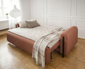 Canapea extensibila 3 locuri, ELTAP, SO-ARC-BL-30JAF, Arcadova, 244x97x97 cm, lemn/poliester, maro/negru