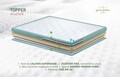 Pat matrimonial, Stockholm, Buttons E, 160x200 cm, saltea tip Pocket, topper memory, Mint