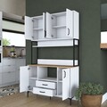 Dulap multifunctional, Rani, JE169, Alb/Maro