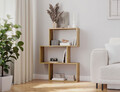 Raft de perete ELTAP, Evertti, 80x20x108 cm, PAL/PVC, stejar