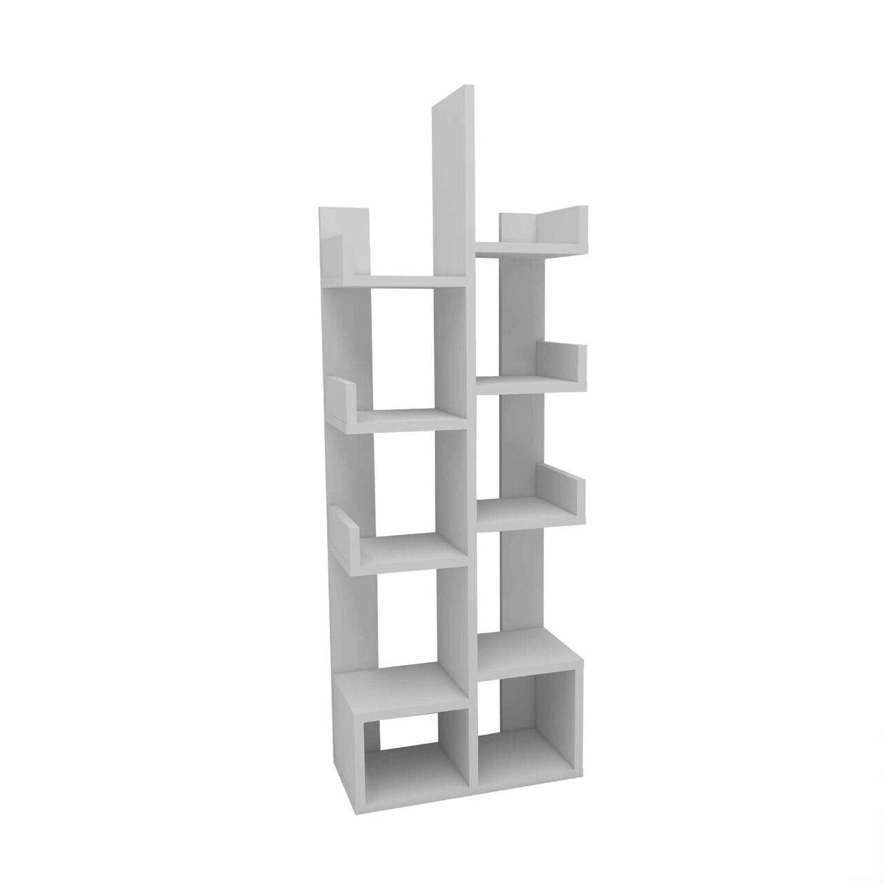 Corp biblioteca, Hanah Home, Pamfilya, 53x132x21.6 cm, Alb — imaginea 3