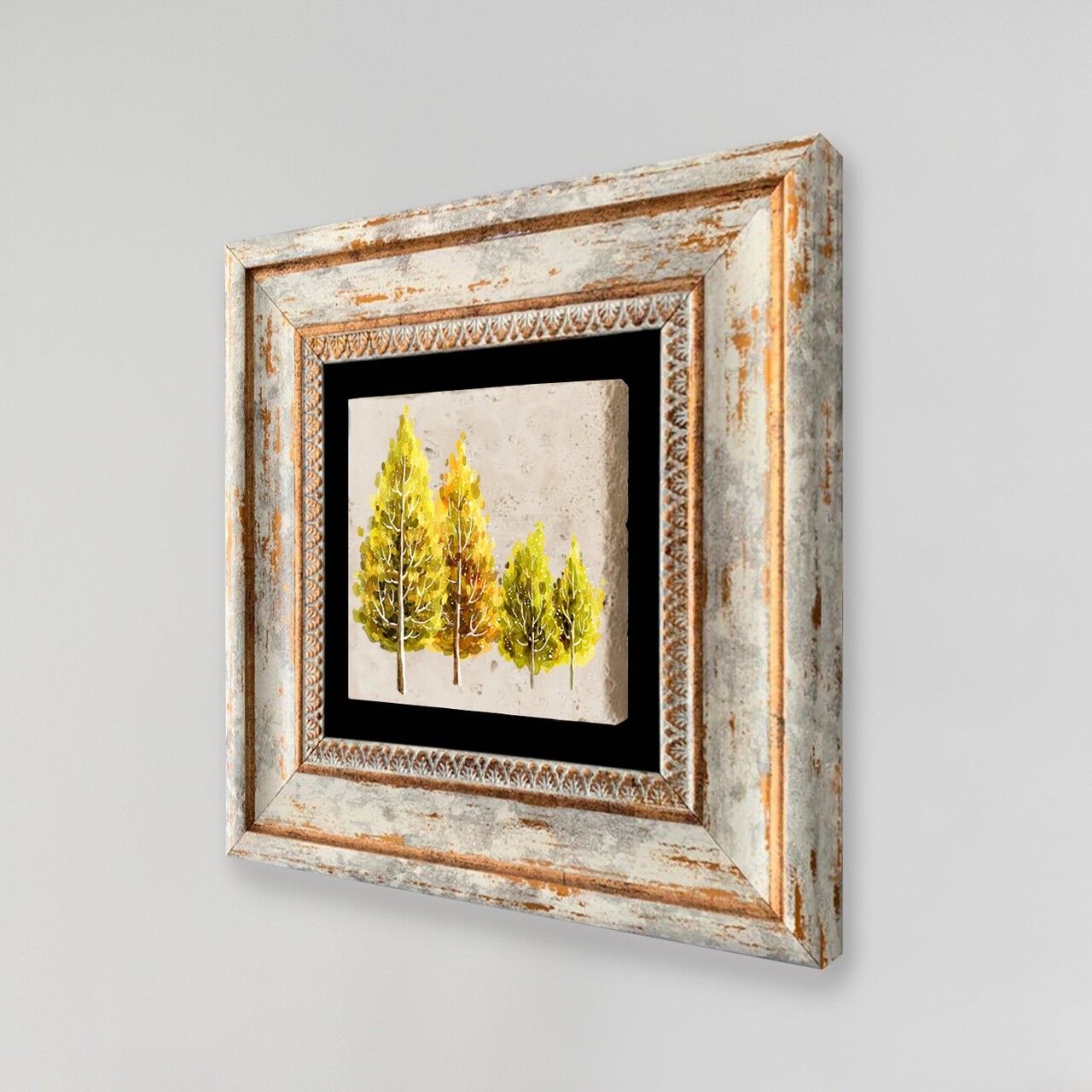 Tablou decorativ, TC37522, Cadru: 100% LEMN (Grosime: 2 cm), Multicolor - view 2