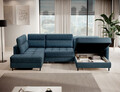 Coltar extensibil dreapta 4 locuri ELTAP, RT-40TOS, Berrto, 306x165x100 cm, lemn/poliester, albastru