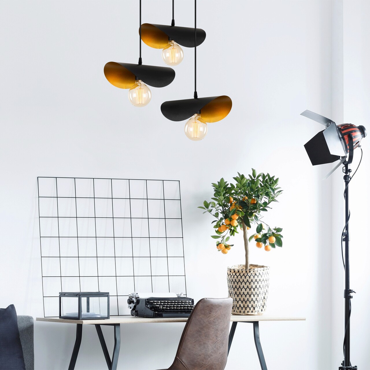 Lustra, Alby, 527ABY1822, Fier, Negru