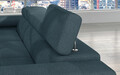 Coltar extensibil stanga 4 locuri ELTAP, Armd-69, Armando, 289x203x85 cm, lemn/poliester, albastru