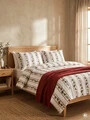 Lenjerie de pat dubla Elaris, Homla, 160x200 cm, 3 piese, microfibra din poliester, multicolor