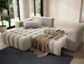 Coltar extensibil stanga 4 locuri ELTAP, Bon-227, Bonett, 250x175x92 cm, lemn/poliester, bej inchis