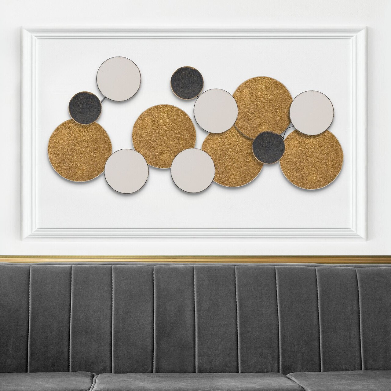 Decoratiune de perete, Wise, Dimensiuni: 100 x 8 x 50 cm, Multicolor — imaginea 2