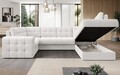 Coltar extensibil dreapta 5 locuri ELTAP, RT-01ROY, Blewett, 299x198x82 cm, lemn/poliester, alb