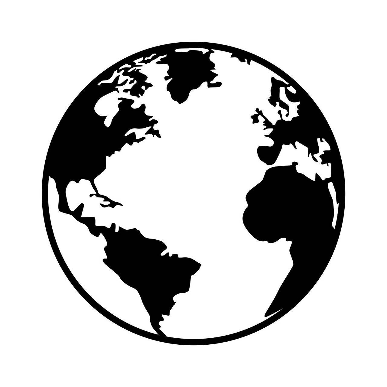 Decoratiune de perete, World, Metal, Grosime: 1,2 mm, Negru — imaginea 4