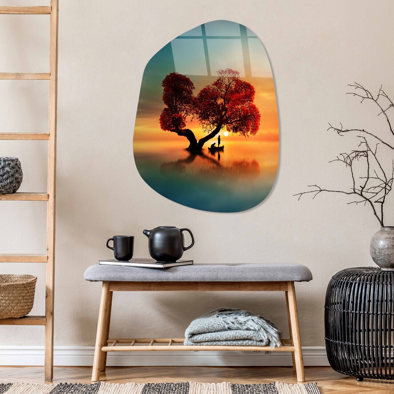 Tablou decorativ, UV-1086, 50 x 70 cm, Multicolor — imaginea 2