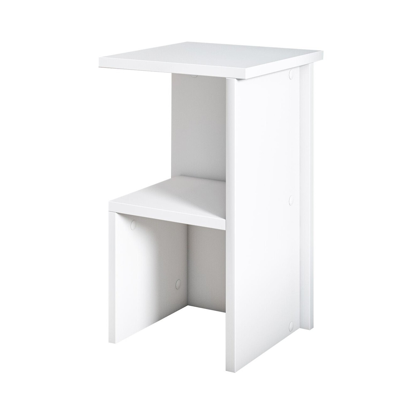 Noptiera, Hanah Home, Roisin, 29.6x50x29.6 cm, PAL, Alb — imaginea 4