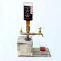 Dispenser bauturi, Evila Originals, DSP005, 32x30x14 cm, Nuc / Aur