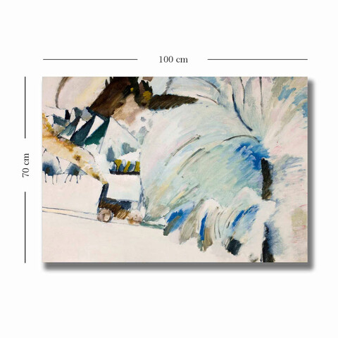 Tablou decorativ, 70100KANDINSKY021, Canvas , Lemn, Multicolor