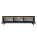 Comoda TV, Wren, D1 - 2487, 180 x 48.6 x 35 cm, pal melaminat, nuc/negru