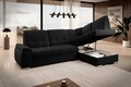 Coltar extensibil dreapta 3 locuri ELTAP, RT-10FL, Sado, 272x192x95 cm, lemn/poliester, negru