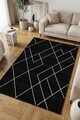 Covor, CLR-0000567-036, 80x100 cm, Poliester, Negru