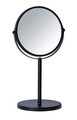 Oglinda cosmetica, Wenko, Assisi, Ø 17 cm, otel, negru
