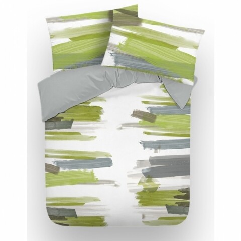 Lenjerie de pat dubla, 3 piese, Brush
