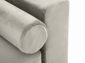 Canapea extensibila, Camellia, Mazzini Sofas, 3 locuri, cu lada de depozitare, 220x100x92 cm, catifea, bej