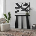 Dulap, Neostill, Cleopatra, 100x83x28 cm, Lemn masiv, Antracit