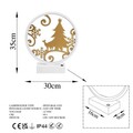 Lampa de masa, Shadow, 526SHD1141, Metal, Alb/Auriu