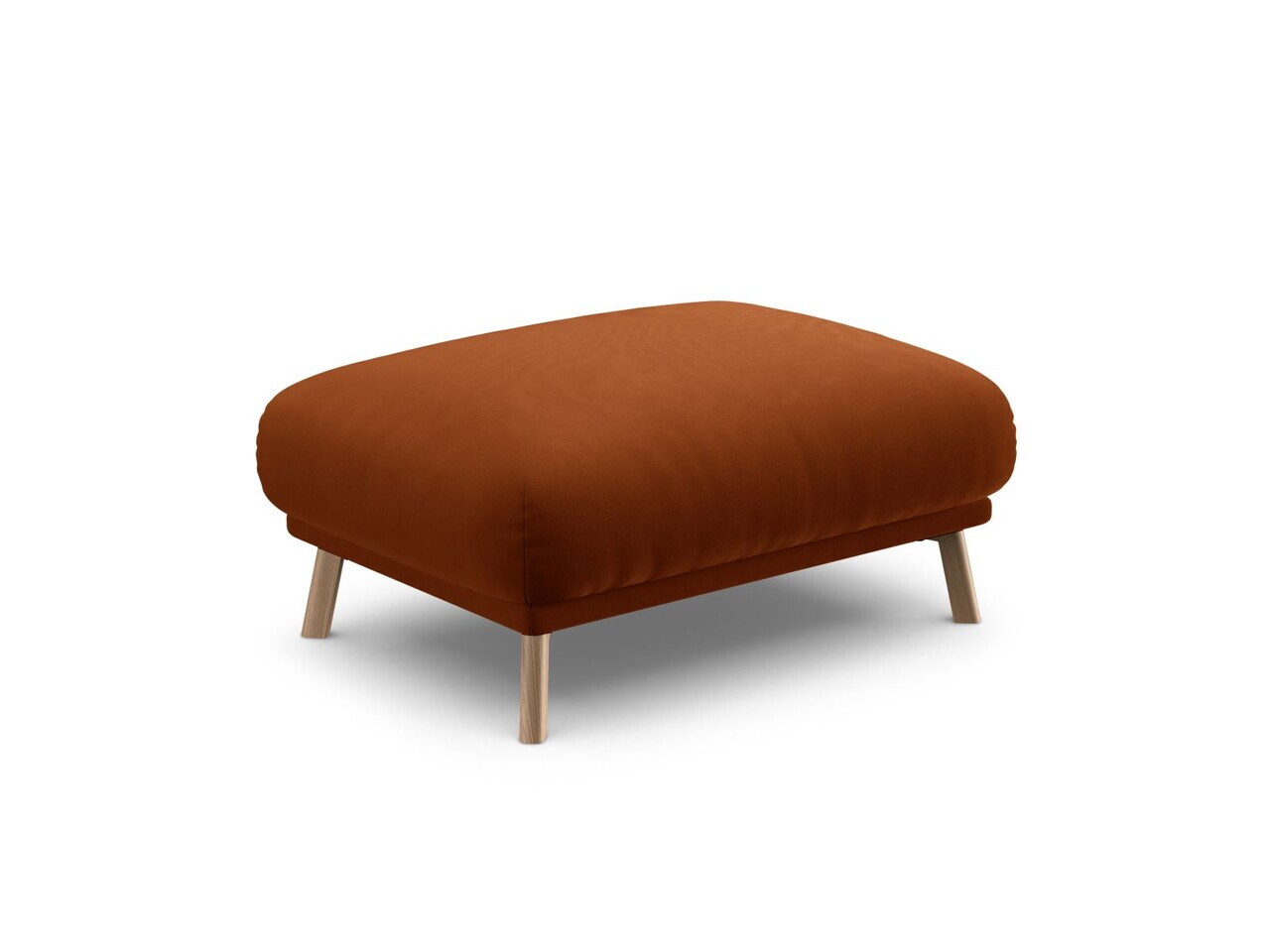 Taburet, Naomi, Micadoni Home, 100x70x41 cm, catifea, teracota — imaginea 2
