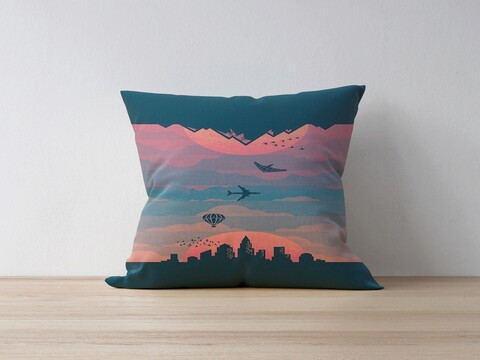 Husa de perna, a1129, 43x43 cm, 50% bumbac/50% poliester, multicolor