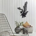Decoratiune de perete, Eagle, Metal, Dimensiune: 52 x 40 cm, Negru